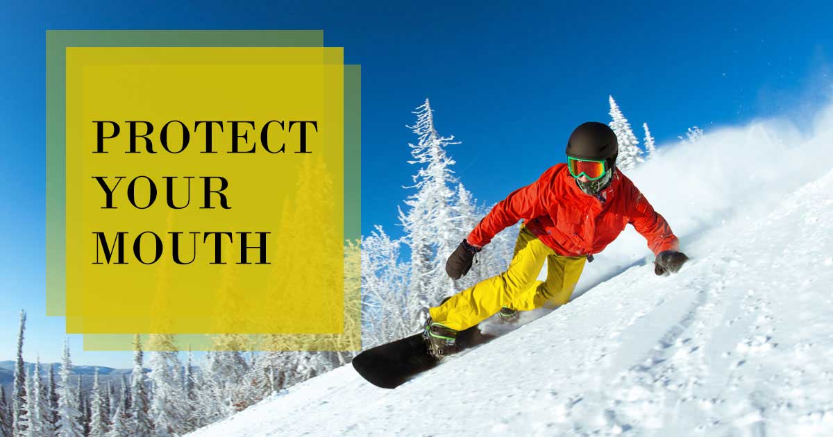 protect your teeth snowboarder